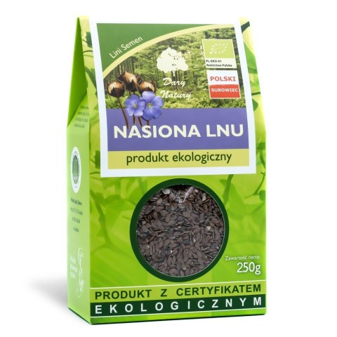 NASIONA LNU (SIEMIĘ LNIANE) BIO 250 g - DARY NATURY NASIONA LNU (SIEMIĘ LNIANE) BIO 250 g - DARY NATURY