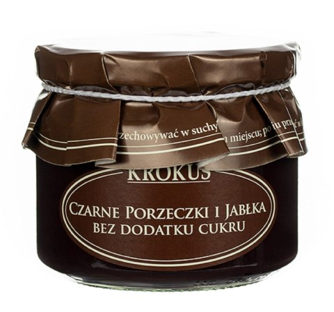CZARNE PORZECZKI I JABŁKA BEZ DODATKU CUKRÓW 310 g - KROKUS CZARNE PORZECZKI I JABŁKA BEZ DODATKU CUKRÓW 310 g - KROKUS