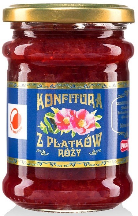 KONFITURA Z PŁATKÓW RÓŻY 330 g - POLSKA RÓŻA KONFITURA Z PŁATKÓW RÓŻY 330 g - POLSKA RÓŻA