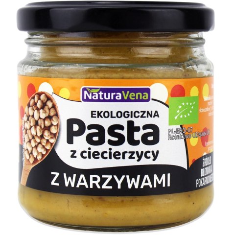 PASTA Z CIECIERZYCY Z WARZYWAMI BIO 185 g - NATURAVENA PASTA Z CIECIERZYCY Z WARZYWAMI BIO 185 g - NATURAVENA