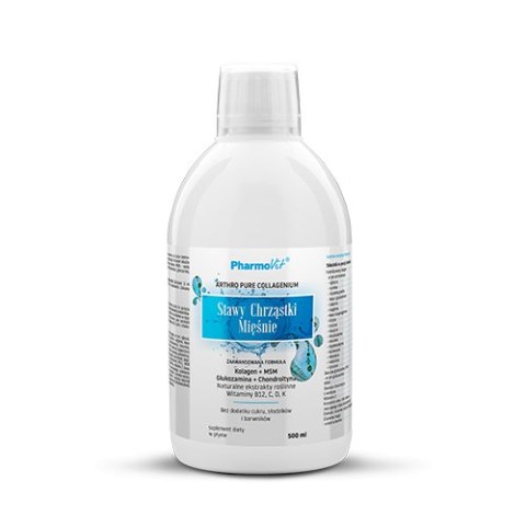 SUPLEMENT DIETY NA STAWY, CHRZĄSTKI I MIĘŚNIE W PŁYNIE BEZGLUTENOWY 500 ml - PHARMOVIT SUPLEMENT DIETY NA STAWY, CHRZĄSTKI I MIĘŚNIE W PŁYNIE BEZGLUTENOWY 500 ml - PHARMOVIT