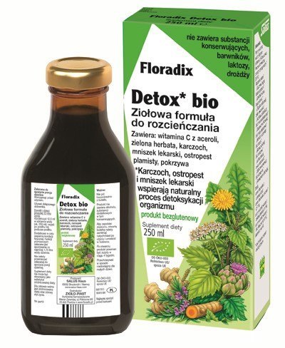 DETOX W PŁYNIE BEZGLUTENOWY BIO 250 ml - SALUS (FLORADIX) DETOX W PŁYNIE BEZGLUTENOWY BIO 250 ml - SALUS (FLORADIX)