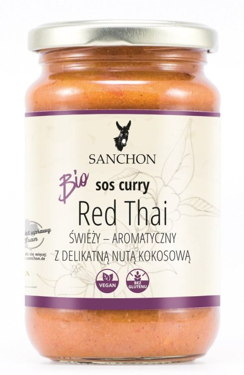 SOS CURRY RED THAI BEZGLUTENOWY BIO 340 g - SANCHON SOS CURRY RED THAI BEZGLUTENOWY BIO 340 g - SANCHON