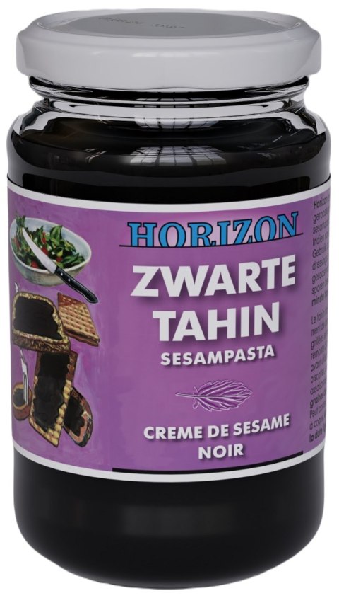 TAHINI CZARNE (PASTA SEZAMOWA Z CZARNEGO SEZAMU) BEZGLUTENOWE BIO 350 g - HORIZON TAHINI CZARNE (PASTA SEZAMOWA Z CZARNEGO SEZAMU) BEZGLUTENOWE BIO 350 g - HORIZON
