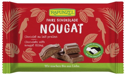 CZEKOLADA MLECZNA Z NADZIENIEM NUGATOWYM FAIR TRADE BIO 100 g - RAPUNZEL CZEKOLADA MLECZNA Z NADZIENIEM NUGATOWYM FAIR TRADE BIO 100 g - RAPUNZEL