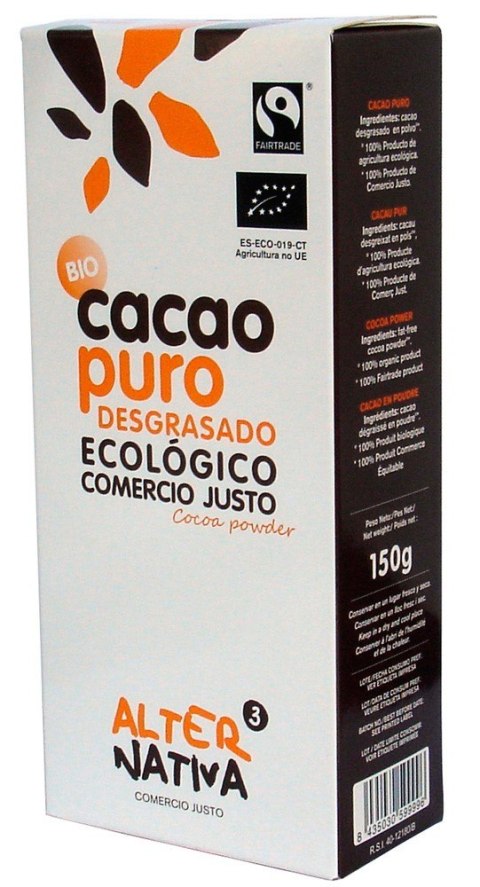 KAKAO W PROSZKU FAIR TRADE BEZGLUTENOWE BIO 150 g - ALTERNATIVA3 KAKAO W PROSZKU FAIR TRADE BEZGLUTENOWE BIO 150 g - ALTERNATIVA3
