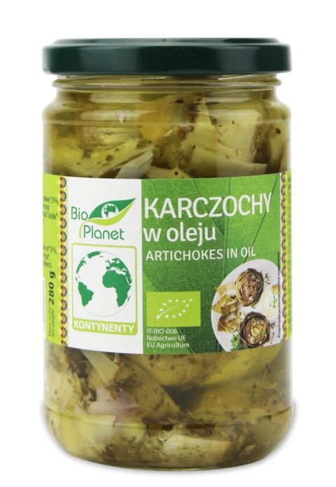 KARCZOCHY W OLEJU BIO 280 g (150 g) - BIO PLANET KARCZOCHY W OLEJU BIO 280 g (150 g) - BIO PLANET