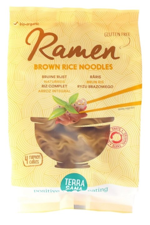 MAKARON (RYŻOWY RAZOWY) NOODLE RAMEN BEZGLUTENOWY BIO 280 g - TERRASANA MAKARON (RYŻOWY RAZOWY) NOODLE RAMEN BEZGLUTENOWY BIO 280 g - TERRASANA