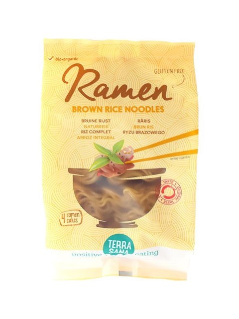 MAKARON (RYŻOWY RAZOWY) NOODLE RAMEN BEZGLUTENOWY BIO 280 g - TERRASANA MAKARON (RYŻOWY RAZOWY) NOODLE RAMEN BEZGLUTENOWY BIO 280 g - TERRASANA