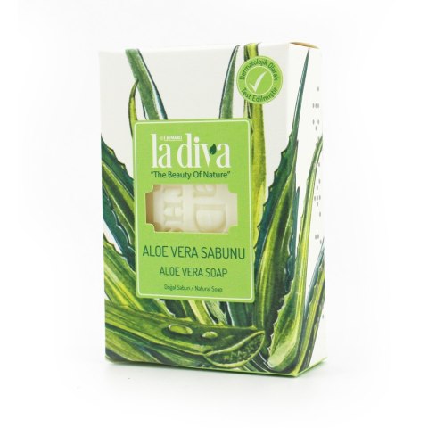 MYDŁO W KOSTCE ALOES 100 g - LA DIVA MYDŁO W KOSTCE ALOES 100 g - LA DIVA