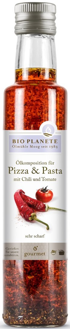 OLEJ DO PIZZY I MAKARONU Z OLIWĄ, POMIDORAMI I CHILI BIO 250 ml - BIO PLANETE OLEJ DO PIZZY I MAKARONU Z OLIWĄ, POMIDORAMI I CHILI BIO 250 ml - BIO PLANETE
