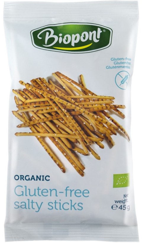 PALUSZKI SOLONE BEZGLUTENOWE BIO 45 g - BIOPONT PALUSZKI SOLONE BEZGLUTENOWE BIO 45 g - BIOPONT