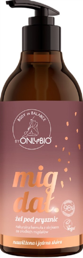 ŻEL POD PRYSZNIC MIGDAŁ 400 ml - ONLY BIO (BODY IN BALANCE) ŻEL POD PRYSZNIC MIGDAŁ 400 ml - ONLY BIO (BODY IN BALANCE)