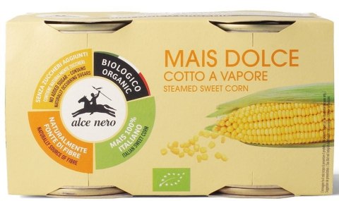 KUKURYDZA SŁODKA W ZALEWIE BIO (2 szt.) (320 g) (280 g) - ALCE NERO KUKURYDZA SŁODKA W ZALEWIE BIO (2 szt.) (320 g) (280 g) - ALCE NERO