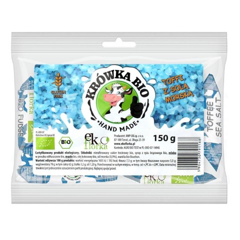 KRÓWKI TOFFI Z SOLĄ MORSKĄ BEZGLUTENOWE BIO 150 g - EKOFLORKA KRÓWKI TOFFI Z SOLĄ MORSKĄ BEZGLUTENOWE BIO 150 g - EKOFLORKA