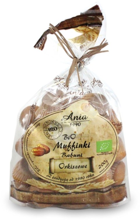 MUFFINKI BABUNI ORKISZOWE BIO 200 g - BIO ANIA MUFFINKI BABUNI ORKISZOWE BIO 200 g - BIO ANIA