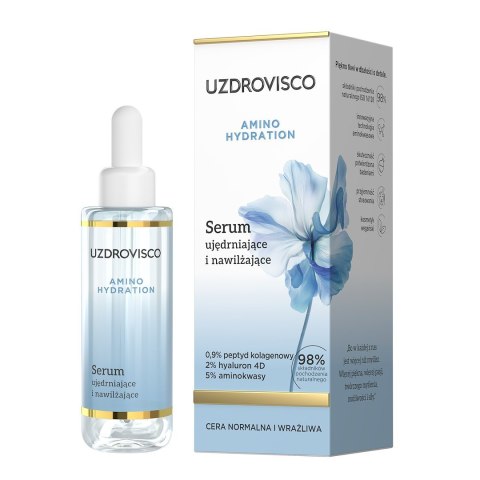 SERUM DO TWARZY UJĘDRNAJĄCO - NAWILŻAJĄCE 30 ml - UZDROVISCO (AMINO HYDRATION) SERUM DO TWARZY UJĘDRNAJĄCO - NAWILŻAJĄCE 30 ml - UZDROVISCO (AMINO HYDRATION)