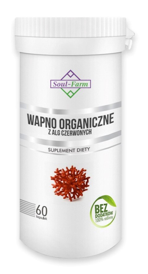 WAPNO ORGANICZNE (800 mg) 60 KAPSUŁEK - SOUL FARM WAPNO ORGANICZNE (800 mg) 60 KAPSUŁEK - SOUL FARM