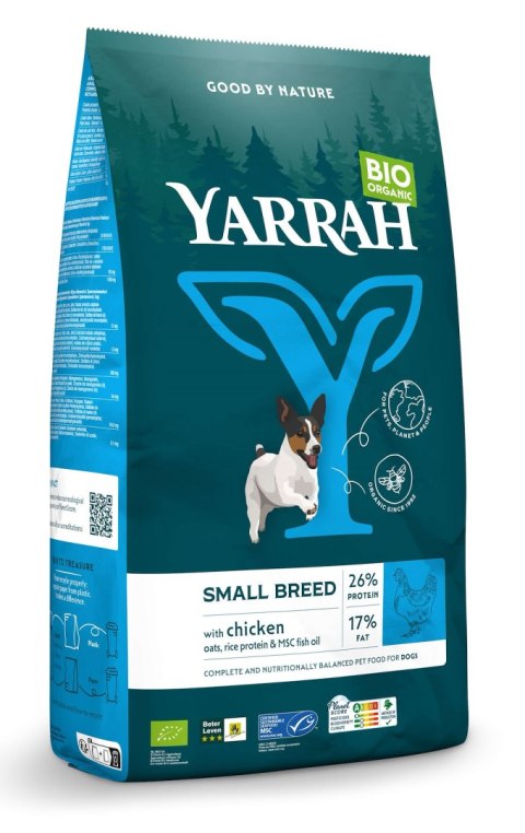 (DLA PSA MAŁEJ RASY I SZCZENIĄT) KARMA Z KURCZAKIEM BIO 2 kg - YARRAH (DLA PSA MAŁEJ RASY I SZCZENIĄT) KARMA Z KURCZAKIEM BIO 2 kg - YARRAH