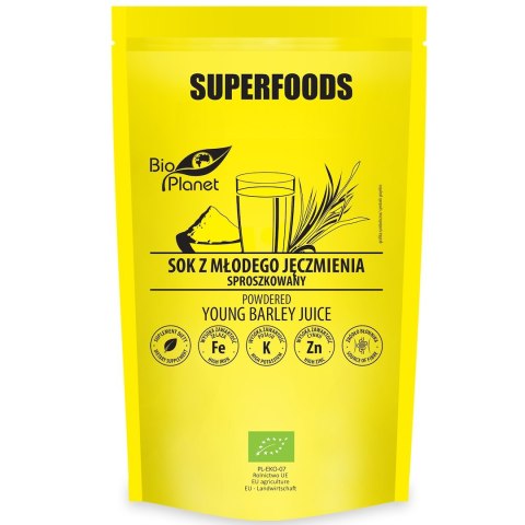 SOK Z MŁODEGO JĘCZMIENIA SPROSZKOWANY BIO 150 g - BIO PLANET SOK Z MŁODEGO JĘCZMIENIA SPROSZKOWANY BIO 150 g - BIO PLANET