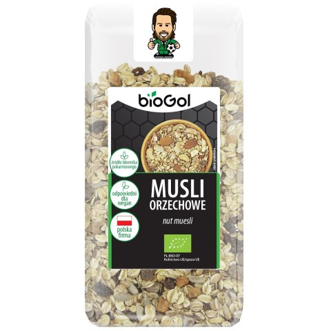 MUSLI ORZECHOWE BIO 300 g - BIOGOL MUSLI ORZECHOWE BIO 300 g - BIOGOL