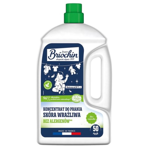 PŁYN DO PRANIA BEZZAPACHOWY DLA SKÓRY WRAŻLIWEJ (KONCENTRAT) ECO 2,27 L (50 PRAŃ) - BRIOCHIN PŁYN DO PRANIA BEZZAPACHOWY DLA SKÓRY WRAŻLIWEJ (KONCENTRAT) ECO 2,27 L (50 PRAŃ) - BRIOCHIN