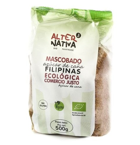 CUKIER TRZCINOWY MASCOBADO BEZGLUTENOWY BIO 500 g - ALTERNATIVA3 CUKIER TRZCINOWY MASCOBADO BEZGLUTENOWY BIO 500 g - ALTERNATIVA3
