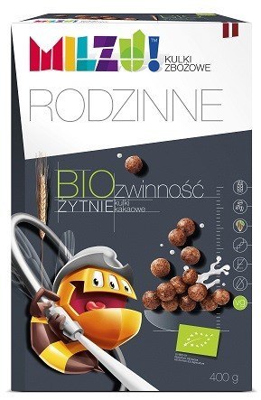 KULKI ŻYTNIO - OWSIANE KAKAOWE "ZWINNOŚĆ" BIO 400 g - MILZU KULKI ŻYTNIO - OWSIANE KAKAOWE "ZWINNOŚĆ" BIO 400 g - MILZU