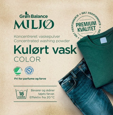 PROSZEK DO PRANIA KOLOROWYCH UBRAŃ (KONCENTRAT) ECO 785 g (18 PRAŃ) - GRON BALANCE PROSZEK DO PRANIA KOLOROWYCH UBRAŃ (KONCENTRAT) ECO 785 g (18 PRAŃ) - GRON BALANCE