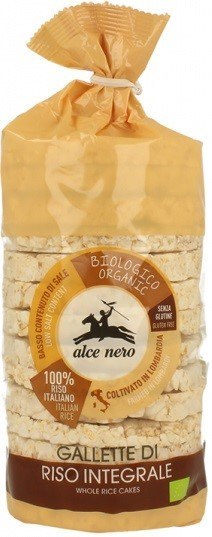 WAFLE RYŻOWE PEŁNOZIARNISTE BIO 100 g - ALCE NERO WAFLE RYŻOWE PEŁNOZIARNISTE BIO 100 g - ALCE NERO