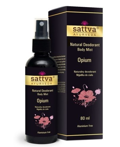 DEZODORANT - MGIEŁKA DO CIAŁA OPIUM 80 ml - SATTVA (AYURVEDA) DEZODORANT - MGIEŁKA DO CIAŁA OPIUM 80 ml - SATTVA (AYURVEDA)