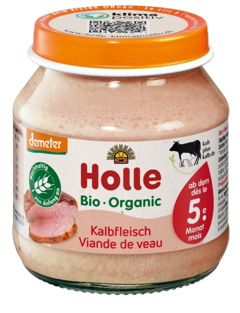 MIĘSO CIELĘCINA BEZ DODATKU CUKRÓW BEZGLUTENOWE OD 5 MIESIĄCA DEMETER BIO 125 g - HOLLE MIĘSO CIELĘCINA BEZ DODATKU CUKRÓW BEZGLUTENOWE OD 5 MIESIĄCA DEMETER BIO 125 g - HOLLE