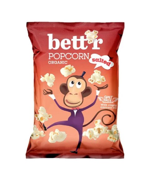 POPCORN Z SOLĄ MORSKĄ BIO 60 g - BETT'R POPCORN Z SOLĄ MORSKĄ BIO 60 g - BETT'R