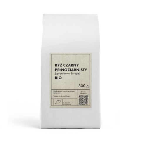 RYŻ CZARNY PEŁNOZIARNISTY (UPRAWIANY W EUROPIE) BIO 800 g - THE PLANET RYŻ CZARNY PEŁNOZIARNISTY (UPRAWIANY W EUROPIE) BIO 800 g - THE PLANET