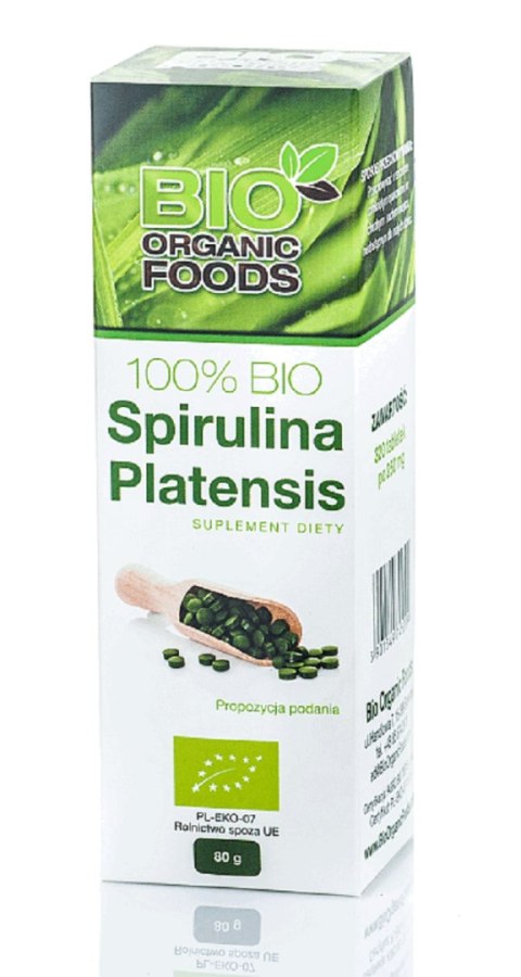 SPIRULINA PLATENSIS BIO (250 mg) 320 TABLETEK - BIO ORGANIC FOODS SPIRULINA PLATENSIS BIO (250 mg) 320 TABLETEK - BIO ORGANIC FOODS