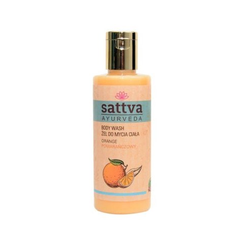 ŻEL DO MYCIA CIAŁA POMARAŃCZOWY 210 ml - SATTVA (AYURVEDA)
